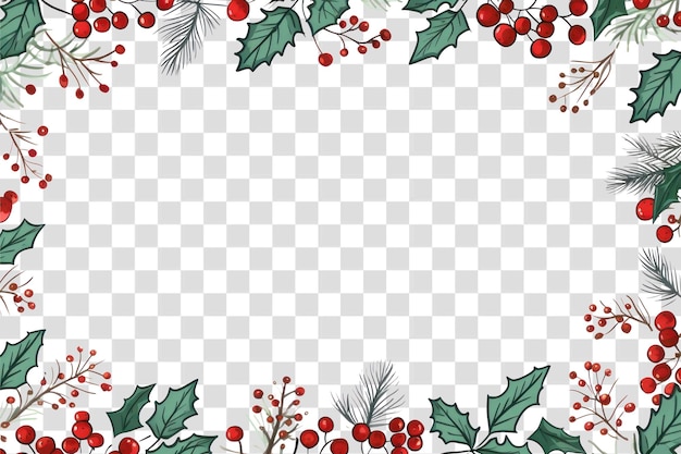 Festlicher Urlaubsrahmen mit Beeren
