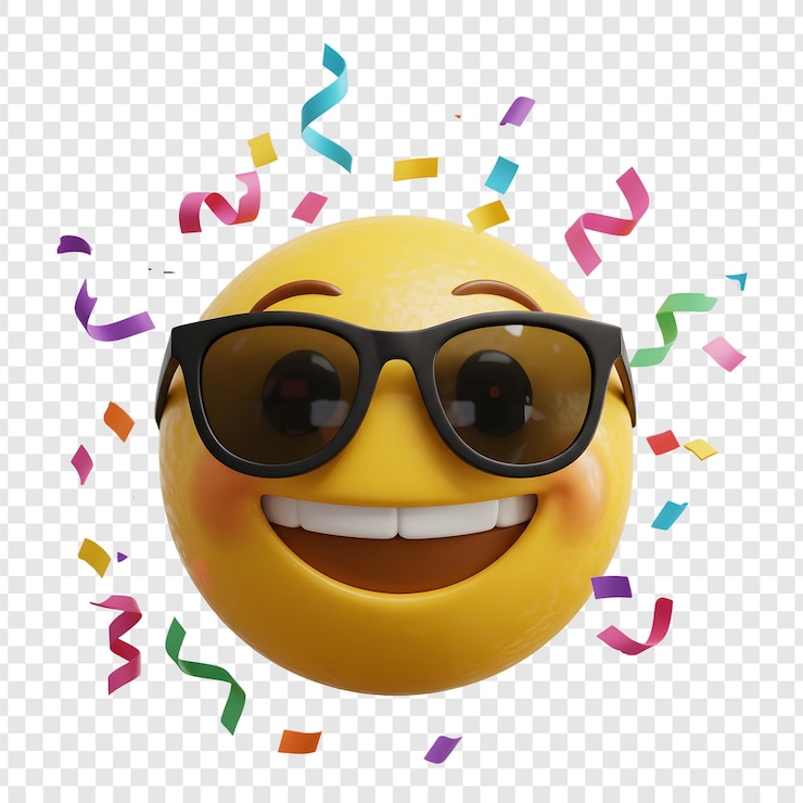 PSD une fête d'emoji cool