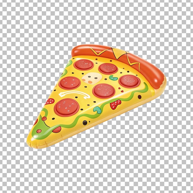 Fetta di pizza isolata su uno sfondo trasparente