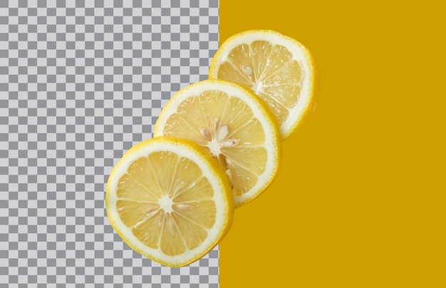 Fette di limoni freschi