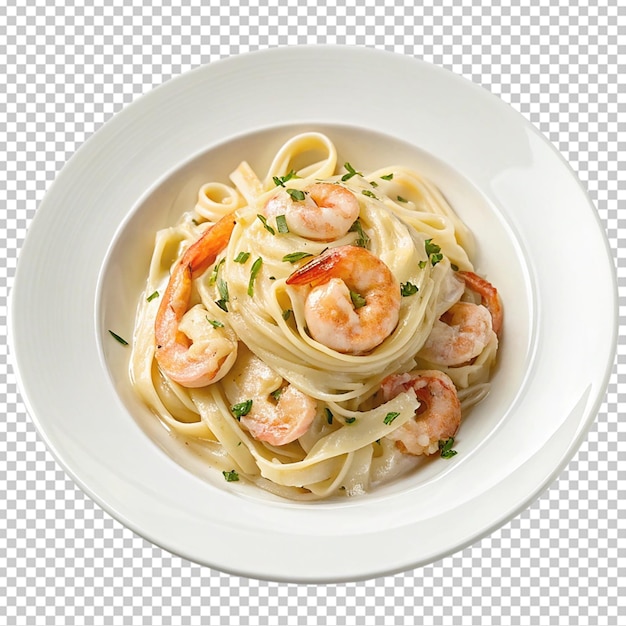 Fettuccine aus cremigen Garnelen