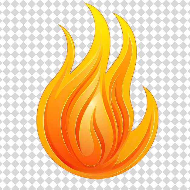 Feuer-symbol isoliert auf durchsichtigem hintergrund png-dateiformat