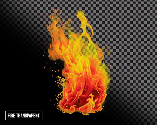 Feuer transparente PSD