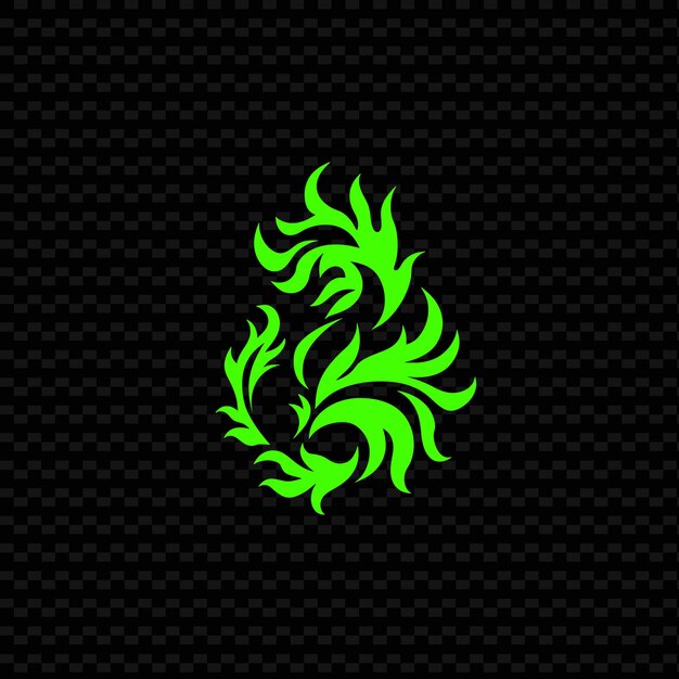 PSD feueriges geranium-logo mit dekorativen flammen kreatives vektordesign der naturkollektion