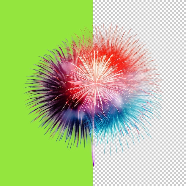 Feuerwerk auf durchsichtigem Hintergrund PNG-Bild.