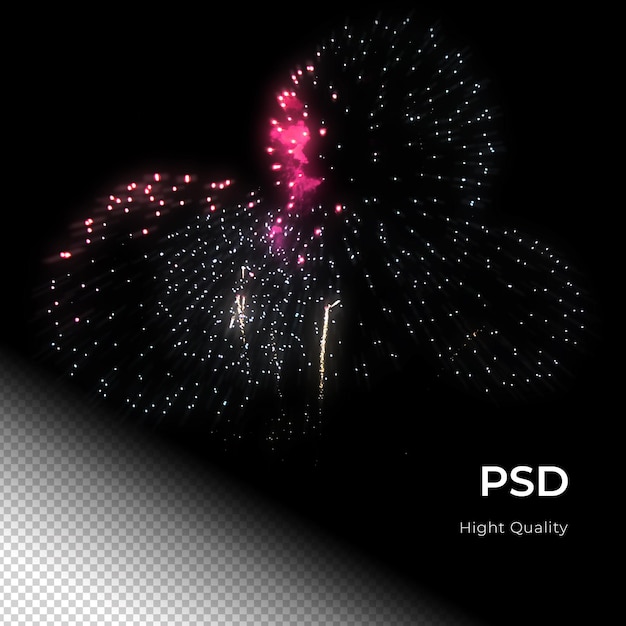 Feuerwerkfeier Feiern frohes neues Jahr PNG PSD Transfarent Hintergrund