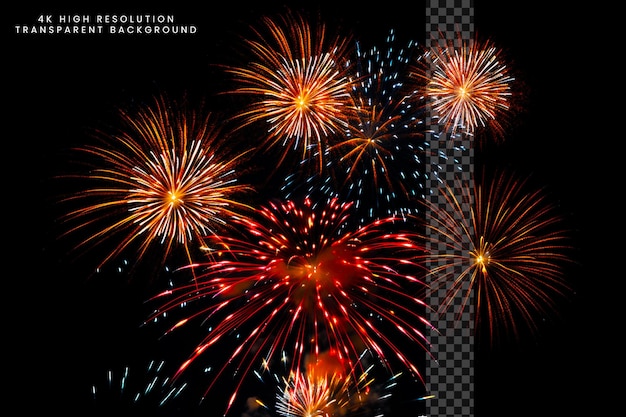 Feuerwerksspark und Atoshbazi-Spark einfach zu benutzen und transparenter Hintergrund