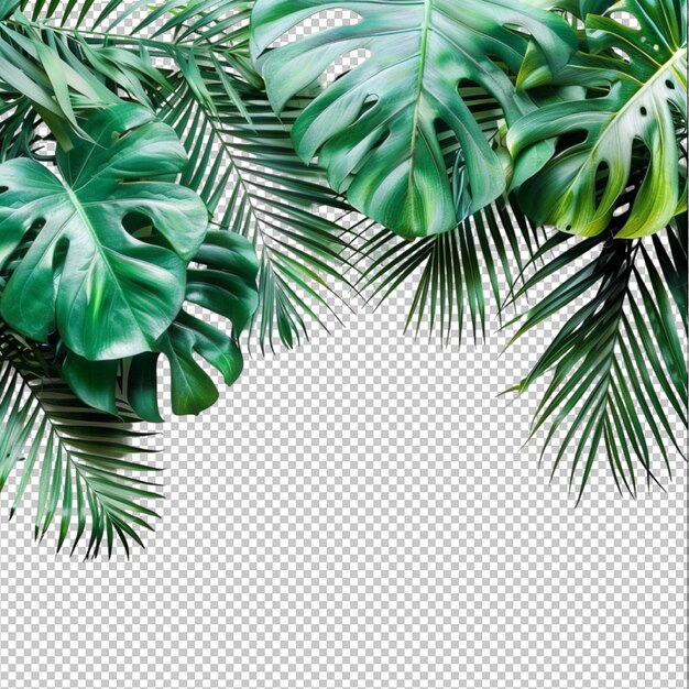 PSD feuille tropicale isolée de monstera deliciosa