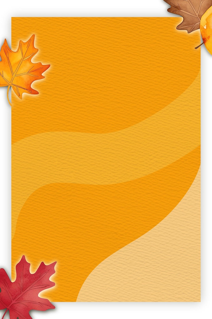 PSD feuilles d'automne sur un fond brun