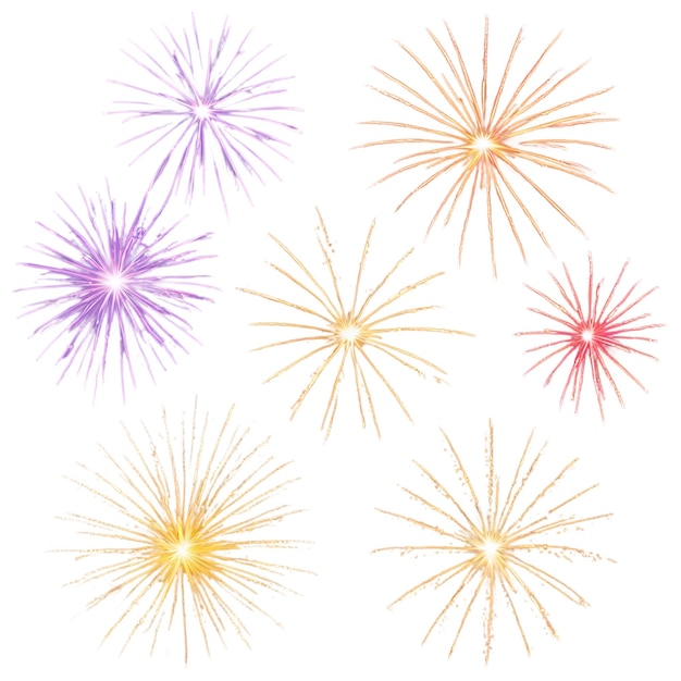 feux d'artifice png