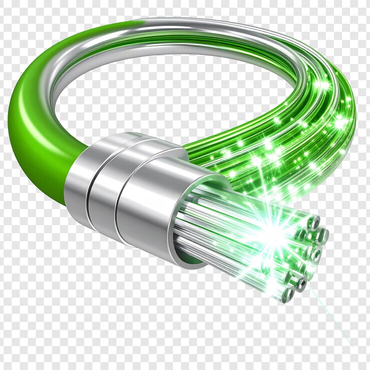 PSD fiber optic cable connection technology illustration