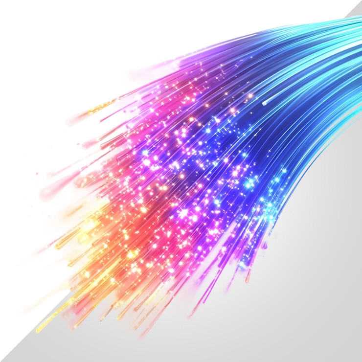 PSD fibre optique sur fond transparent
