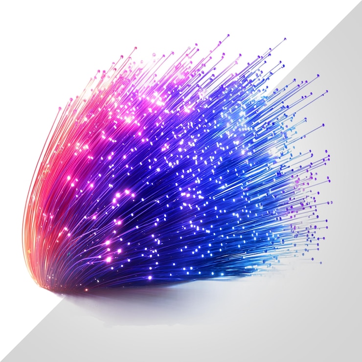 PSD fibre optique sur fond transparent