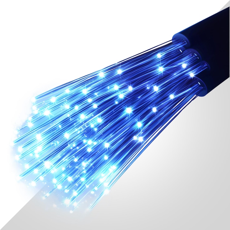 PSD fibre optique sur fond transparent