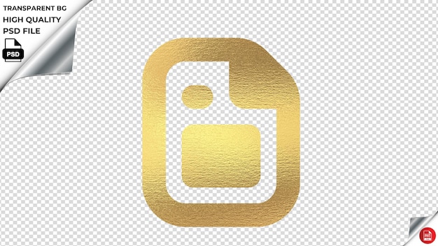 PSD fibsgrinstars icône vectorielle de texture dorée psd transparente
