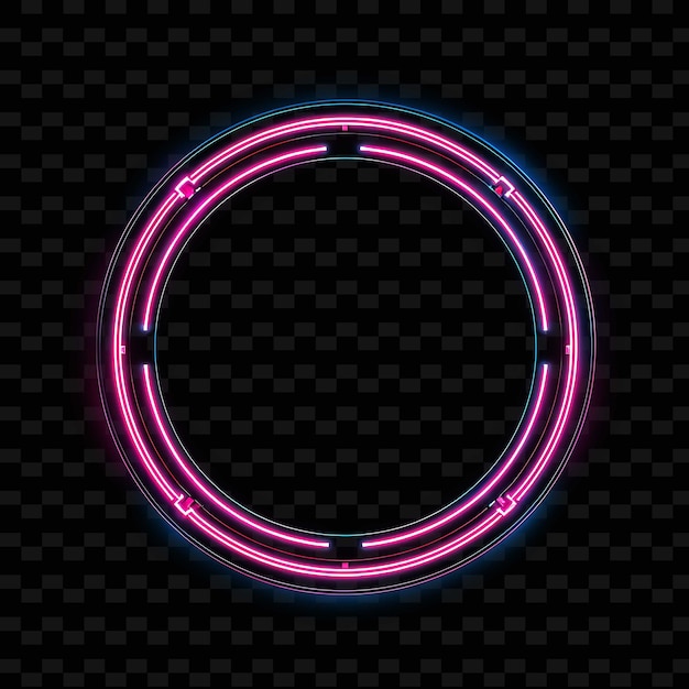 PSD ficção científica vitoriana linhas de néon iluminadas zepelins rosa brilho png y2k formas artes de luz transparentes