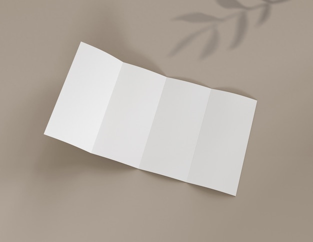 fichier de maquette de brochure vierge présentant un arrière-plan simple et harmonieux