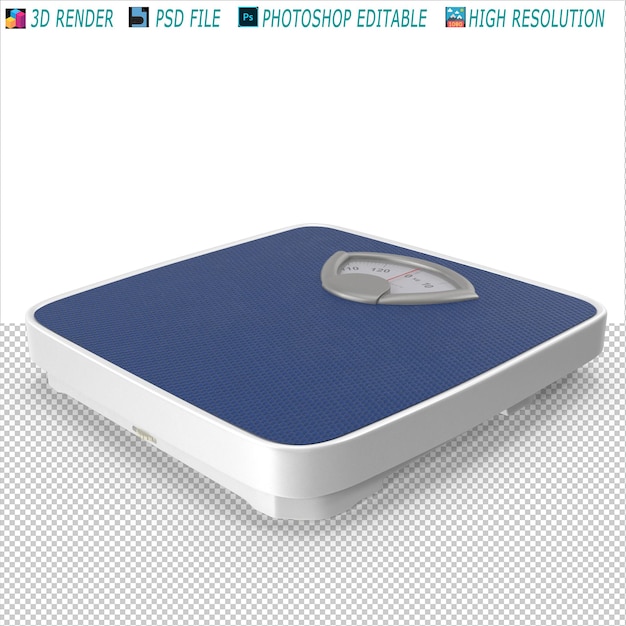 Fichier PSD 3D de l'échelle de poids