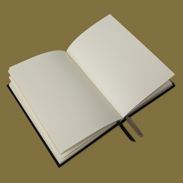 Le fichier psd de découpage du bloc-notes est ouvert