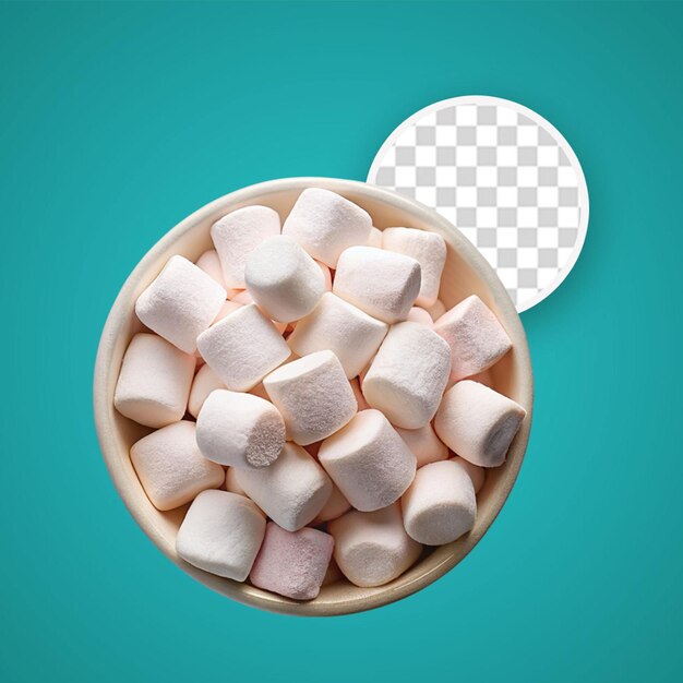 PSD fichier psd découpé de marshmallow