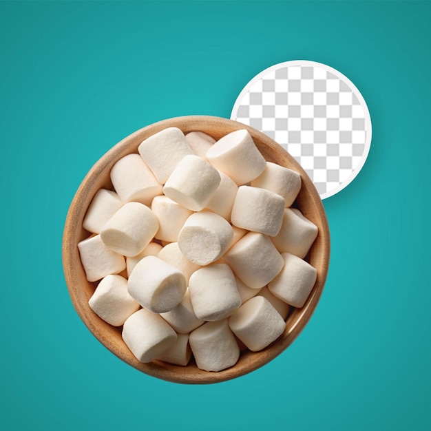 PSD fichier psd découpé de marshmallow