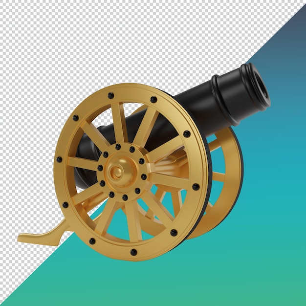 Fichier PSD de rendu 3D Islam Cannon pour la décoration