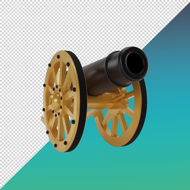 Fichier Psd De Rendu 3d Islam Cannon Pour La Décoration