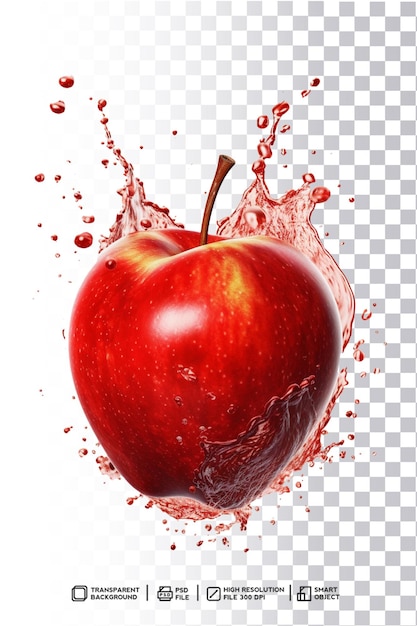 Fichier Psd Transparent Apple Splash Extravaganza