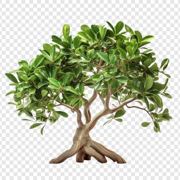 PSD ficus altissima isolé sur un fond transparent