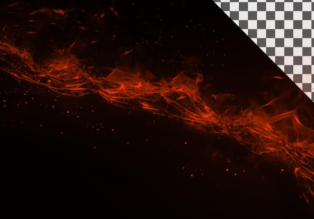 Fiery Cosmic Stream Abstract Energy Flow