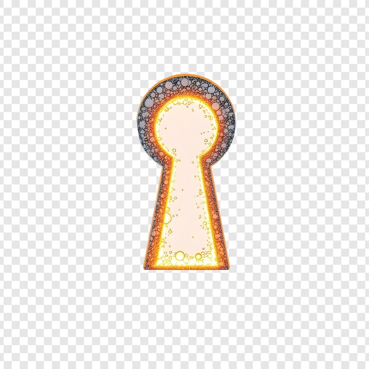 PSD fiery keyhole