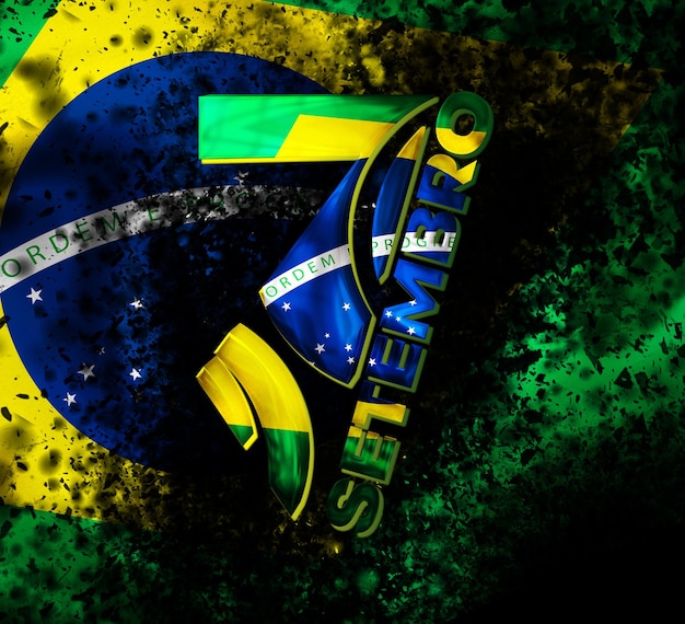 PSD fiesta del banner 7 de septiembre independencia de brasil