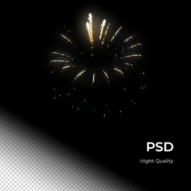 Fiesta de celebración de fuegos artificiales feliz año nuevo PNG PSD Transfarent Background