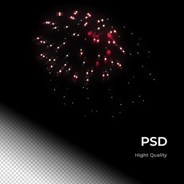 Fiesta de celebración de fuegos artificiales feliz año nuevo PNG PSD Transfarent Background