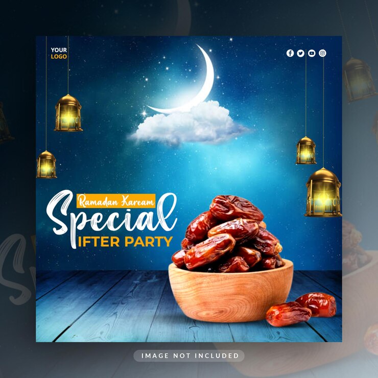 La fiesta de Ramadan Kareem Iftar