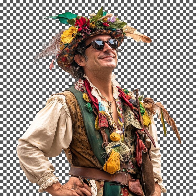 PSD la fiesta de san rocco, italia, aislada en un fondo transparente