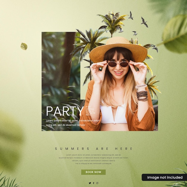 Fiesta de verano con una chica