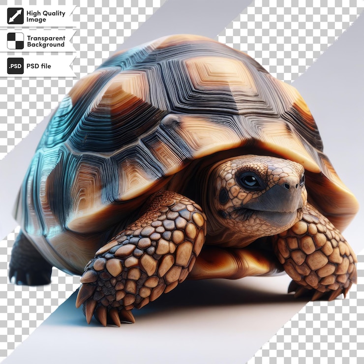 PSD una figura de tortuga se muestra en una imagen con una imagen de una tortuga en ella