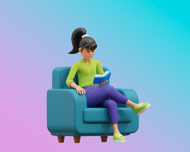 Figure donne illustrazione 3D