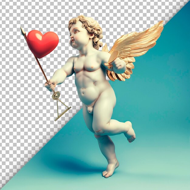 PSD figure d'eros sur un fond transparent