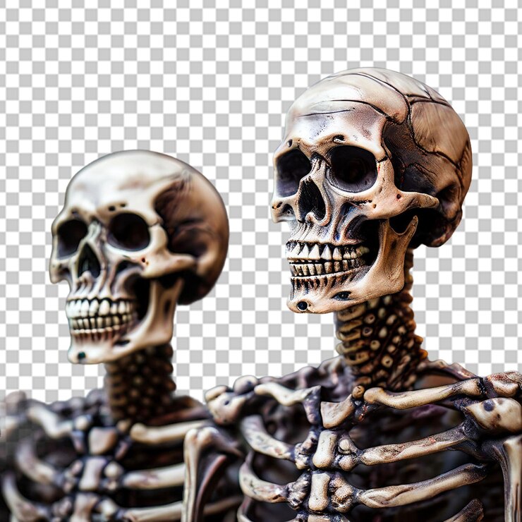 PSD figurillas del día de los muertos y de halloween
