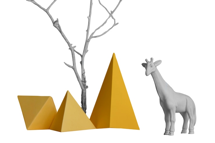 PSD figurine di animali selvatici isolati