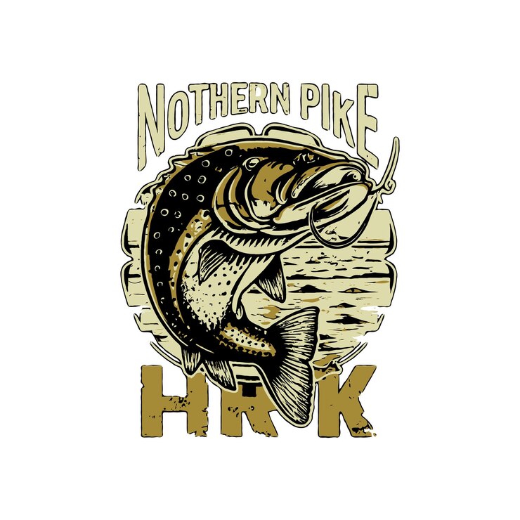 PSD fihing tshirt design ai_generated
