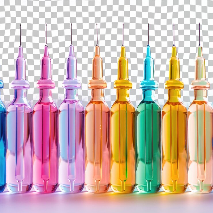 PSD una fila de bolígrafos coloridos con uno que dice la palabra lápiz de colores en él