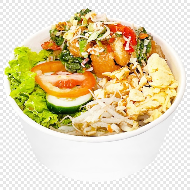 Filé de frango frito com especiarias Rice Bowl