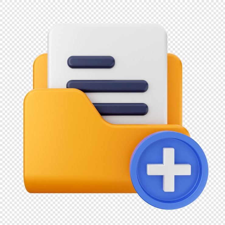 PSD file di documento della cartella 3d