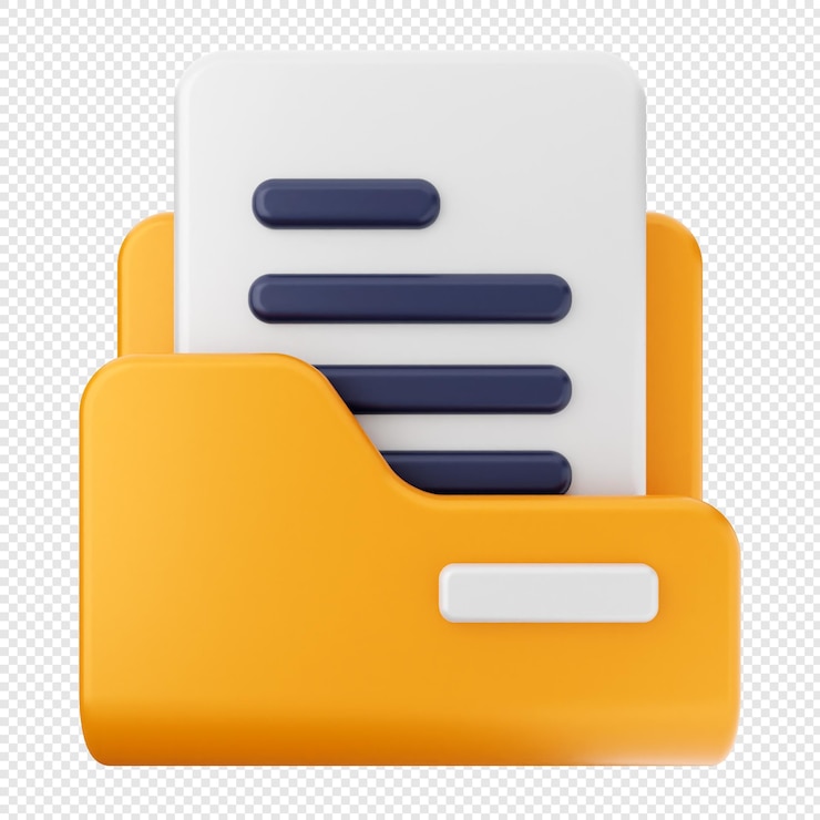 PSD file di documento della cartella 3d