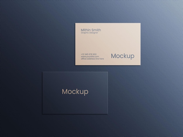 File di mockup di biglietti da visita eleganti