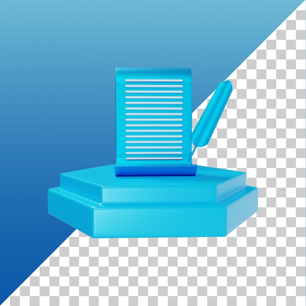 File notato con icone podio per app mobili web ux ui