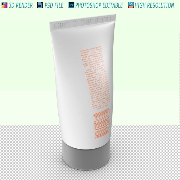 File PSD 3D del prodotto cosmetico